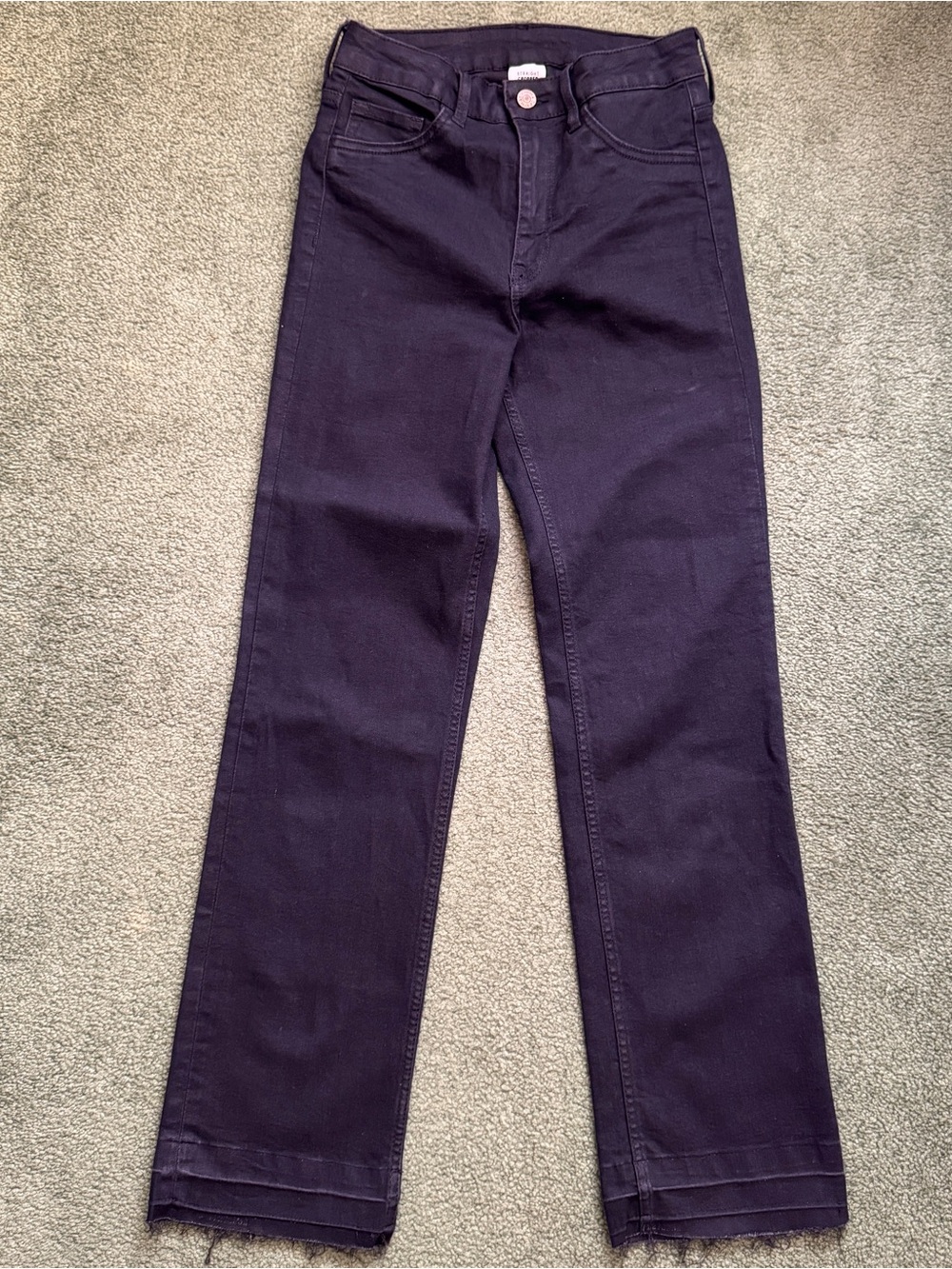 H&M Black High Waist Straight Leg Jeans - Size 27